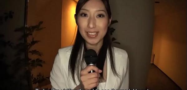  Japanese news reporter pussy toyed and mouth fucked by perverts